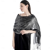 رخيصةأون شالات-شالShawls مشد نسائي أنيق يلمع و يبرق بدون كم بوليستر لفات الزفاف مع لون نقي من أجل مناسب للحفلات للربيع والصيف