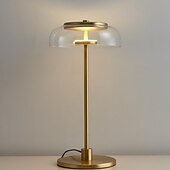 cheap Bedside Lamp-LED Beside Lamp 7W Nordic Glass Desk Light Bedroom Living Room Desk Lamp Kids Room Decor Bedisde Lights Gifts Creative Iron Table Light with Glass Lampshade Indoor Table Lamp with Plug 110-240V