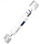 cheap Cell Phone Cables-5-in-1 Card Reader OTG Android Multi-function TF Card Reader USB Multi-in-one