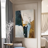 preiswerte Abstrakte Gemälde-handgemachtes abstraktes minimalistisches Texturfolie-Gold-Ölgemälde auf Leinwand, große Wandkunst, individuelles Folien-Goldgemälde, Goldfoliengemälde, Goldgemälde, Wanddekoration für Wohnzimmer