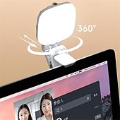 abordables Lampes annulaires-Lumière de remplissage de poche rechargeable, lumière douce pour selfie, clip de lumière de téléphone portable à LED pour téléphone, appareil photo, ordinateur portable, vlog de conférence de maquillage