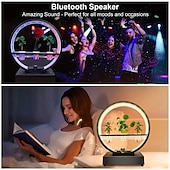 tanie Lampki nocne 3D-1 szt. Lampa led do wzrostu roślin z głośnikiem bt, akwarium, sceneria wodna lampa dekoracyjna ozdoba na biurko nadaje się do salonu w biurze sypialnia dekoracja restauracji