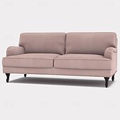 cheap Sofa Cover-Sofa Cover 3 Seater Solid Color Quilted Velvet Slipcovers STOCKcover LITB PRIME cover