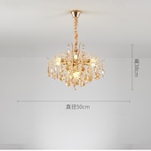 economico Modello sputnik-lampadario a led 42/50/60/80/100 cm 5/8/10/12/15 lampadina non inclusa finitura elettrolitica cristallo metallo stile moderno contemporaneo camera da letto sala da pranzo mini sospensione 110-240 v