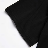 cheap Basic T shirts-Men&#039;s T Shirt Short Sleeve V Neck Summer Plain Sports Fashion Lightweight Vacation Casual Holiday Black White Red Top Tee for Men