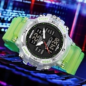 abordables Relojes digitales-Reloj digital SANDA para hombres deporte al aire libre moda reloj de pulsera cronómetro luminiscente reloj despertador cuenta regresiva reloj de TPU