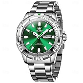 levne Quartz hodinky-OLEVS Muži Křemenný Módní Obchodní Wristwatch Svítící Kalendář Datum týden VODĚODOLNÝ Ocel Hodinky