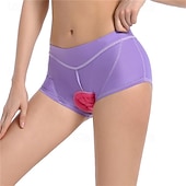 זול מכנסיים, מכנסיים קצרים וחצאיות לנשים-WOSAWE בגדי ריקוד נשים צבע אחיד תחתוני אופניים מכנס קצר מרופד לרכיבה אופניים מכנסיים קצרים הלבשה תחתונה שורטים (מכנסיים קצרים) מרופדים גזרה צרה ספורט ייבוש מהיר גמישות גבוהה נוח נושם שחור ורוד ביגוד