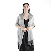 رخيصةأون شالات-شالShawls مشد نسائي أنيق يلمع و يبرق بدون كم بوليستر لفات الزفاف مع لون نقي من أجل مناسب للحفلات للربيع والصيف