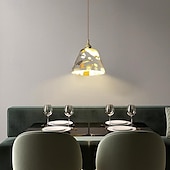 economico Luci a sospensione-lampada a sospensione a led 1 luce 15 cm forma in vetro trasparente con design elegante camera da letto in stile moderno ufficio finiture verniciate 110-240v