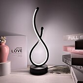 abordables Lámparas de mesa-Lámpara de mesa de lujo con luz creativa de 1 pieza, luz LED de mesa con control táctil regulable con interruptor, alimentación USB de 5 V para dormitorio, oficina, estantería, decoración del hogar de