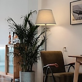 billige led gulvlampe-Gulvlampe Moderne Moderne / Nordisk stil Til Leserom / Kontor / Innendørs Metall 220V / 110V Hvit / Grå