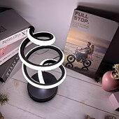 economico Lampade da tavolo-moderna lampada da scrivania a led a spirale, lampada da tavolo nordica semplice a spirale striscia led alimentata tramite usb camera da letto accanto alla lampada decorativa per la protezione degli