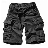 tanie Klasyczny-Męskie Spodenki Taktyczne Spodenki cargo Szorty Guziki Multi Pocket Równina Zdatny do noszenia Krótki Na zewnątrz Codzienny Wyjściowe Moda Klasyczny Zieleń wojskowa Żółty kamuflaż