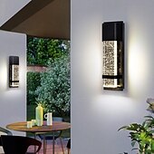 cheap Outdoor Wall Lights-LED Outdoor Wall Light Warm White 20W Villa Exterior Wall Lamp Exterior Wall Sconce Light Fixture with Seeded Glass Shade Socket Waterproof Wall Mount Light for Porch Doorway Garag 110-240V