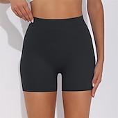 cheap Yoga Shorts &amp; Bikers-Women&#039;s Gym Shorts Yoga Shorts Workout Shorts High Waist Yoga Gym Workout Pilates Shorts Black White Royal Blue Sports Activewear Stretchy Slim
