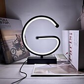 economico Lampade da tavolo-lampada da tavolo a led usb controllo touch curva - lampada da tavolo moderna a spirale lampada da comodino con 3 colori di luci a led