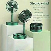 ieftine Ventilatoare-Ventilator de gât de 8000mAh cu lanternă – Ventilator fără palete cu încărcare USB de tip C cu două cleme și curea pentru camping și pescuit