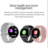 tanie Smartwatche-696 HK30 Inteligentny zegarek 1.43 in Inteligentny zegarek Bluetooth EKG + PPG Krokomierz Powiadamianie o połączeniu telefonicznym Kompatybilny z Android iOS Damskie Męskie Odbieranie bez użycia rąk