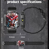 Χαμηλού Κόστους Smartwatch-696 KR82 Εξυπνο ρολόι 2.1 inch Έξυπνο ρολόι Bluetooth ΗΚΓ + PPG Βηματόμετρο Υπενθύμιση Κλήσης Συμβατό με Android iOS Γυναικεία Άντρες Κλήσεις Hands-Free Υπενθύμιση Μηνύματος IP 67 Θήκη ρολογιού 46mm