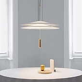 economico Luci Isola cucina-lampada a sospensione a led lampada a sospensione lampada in vetro acrilico metallo moderno lampadario a sospensione lampadari a soffitto camera da letto 85-265v
