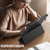 Недорогие чехол для iPad-Таблетка Чехлы панели Назначение Apple ipad 9th 8th 7th Generation 10.2 inch iPad Pro 12.9&#039;&#039; 5th iPad Air 3-й Портативные Держатель для карандашей Тройная подставка ТПУ Кожа PU