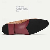 preiswerte Klassische Anzugschuhe-Herren Abendschuhe Abendschuhe Leder Italienisches vollnarbiges Rindsleder Komfortabel Rutschfest Schnürsenkel Schwarz Braun