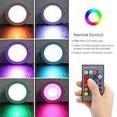 זול נורות ספוט לד-smart rgb תקרה תאורת downlight אור שקוע 5w/10w 85v-265v led צבעוני שלט רחוק תאורה שקועה