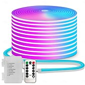 cheap Waterproof Strip Lights-5V Waterproof LED Neon Light Strip with 13key Remote Control Timer 3.3-9.8FT Waterproof Pool Strip Box Power Supply Suitable for Outdoor Activities Parties Camping Courtyard Decoration Lndoor Car Atmosphere