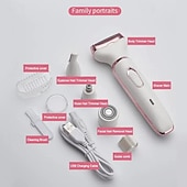 cheap Smart Appliances-4-in-1 Electric Shaver for Women -Multipurpose Facial Legs &amp;Underarm Trimmer with Wet/Dry Hair Removal - USB Rechargeable.Portable -Ideal Holiday Gift