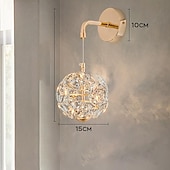 abordables Éclairages pour îlot-Plafonnier suspendu applique murale crystra LED éclairage suspendu en verre plafonniers modernes raccord globe en verre lumières suspendues lustre décoration pour salon salle à manger cuisine îlot