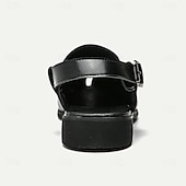 abordables Sandalias de vestir-Zuecos y mules de cuero genuino para hombre con espalda abierta: calzado cómodo, formal e informal sin cordones