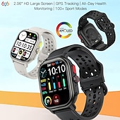 Χαμηλού Κόστους Smartwatch-696 P106 Εξυπνο ρολόι 2.06 inch Έξυπνο ρολόι Bluetooth Βηματόμετρο Υπενθύμιση Κλήσης Παρακολούθηση Ύπνου Συμβατό με Android iOS Γυναικεία Άντρες Κλήσεις Hands-Free Υπενθύμιση Μηνύματος IP 67