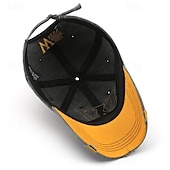 ieftine Şapcă de baseball pentru bărbaţi-Bărbați Șapcă de baseball Palarie de soare Căciulă de camioner Negru Kaki 100% bumbac Brodat Modă Casual Stradă Zilnic Peteci Scrisă Ajustabile Cremă Cu Protecție Solară Respirabil