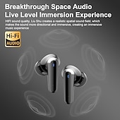 abordables Auriculares TWS-Auricular TWS pantalla táctil a todo color auriculares Bluetooth con reducción de ruido ANC pantalla LCD inteligente Auriculares para deportes