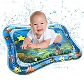 Недорогие Водные игрушки-Надувной водный коврик для младенцев и малышей - идеальный центр развлечений и игр, стимулирующий рост вашего ребенка.