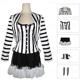  couples beetlejuice beetlejuice cosplay costume tenues hommes femmes film cosplay cosplay costume fête halloween carnaval mascarade événement / fête mascarade