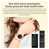 お買い得  スマートブレスレット-696 TK28 スマートウォッチ 1.27 インチ スマートブレスレット ブルートゥース ECG + PPG 歩数計 着信通知 と互換性があります Android iOS 女性 ハンドフリーコール メッセージ受信通知 IP 67 41mmの時計ケース