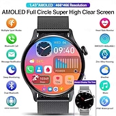 Χαμηλού Κόστους Smartwatch-Έξυπνο ρολόι hk85 1.43 amoled bt call nfc παρακολούθηση υγείας πάντα σε οθόνη παρακολούθηση αθλητικών έξυπνων ρολογιών γυμναστικής