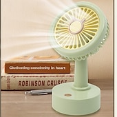 cheap Heating &amp; Cooling-Mini Desktop Fan - Portable, Convenient Three-Speed Cooling Fan, Powerful Rechargeable Fan for Students, Home, Office, and Outdoor Use