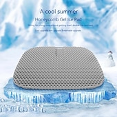 cheap Car Seat Covers-FYAUTOPER Car honeycomb gel cushion summer cool pad Single car pad silicone breathable ice pad butt pad summer truck seat pad