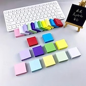 お買い得  事務用品-色付きキューブ付箋ミニins自己粘着付箋紙インデックスノート