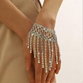 cheap Bracelets-Women&#039;s Charm Bracelet Tennis Bracelet Tassel Fringe Precious Fashion Luxury Tassel Rhinestone Bracelet Jewelry Silver / Gold For Wedding Gift Engagement