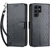 tanie Etui do telefonów Samsung-telefon Kılıf Na Samsung Galaxy S24 Ultra Plus S23 S22 S21 S20 Ultra Plus FE A55 A35 A25 A15 5G A54 A34 A14 A72 A52 A32 A22 A12 A53 A33 A23 A13 S25 Ultra Osłona tylna Z podpórką Magnetyczne z paskiem