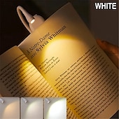 abordables Luces de lectura-1/2 piezas mini luz de libro plegable, protección para los ojos luz de lectura clip-on 360 flip lámpara de estudio batería recargable lámpara de lectura de dormitorio de viaje
