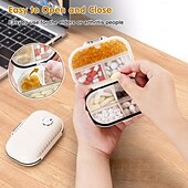 お買い得  収納＆整理-7つのラベル付きコンパートメントを備えたポータブル旅行用ピル収納ボックス - ポケットや財布に収まる小さな薬オーガナイザー、毎日のビタミンやサプリメントのホルダー