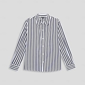 voordelige Heren Elite Overhemden-Voor heren Overhemd Button-down overhemd Effen Kleur Formeel Bruiloft Zwart Lange mouw Strijkijzer Lente &amp; Herfst Kleding Knop