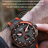 preiswerte Intelligente Armbänder-696 EX103 Smartwatch 1.55 Zoll Smart-Armband Bluetooth Schrittzähler Anruferinnerung Schlaf-Tracker Kompatibel mit Android iOS Herren Freisprechanlage Nachrichterinnerung IP 67 47mm Uhrengehäuse
