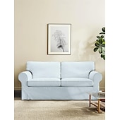 cheap Sofa Cover-2 Seat Sofa Cover or  2 Seat Sofa Bed Cover with Cushion Covers and Backrest Covers For Ektorp Couch Slipcover Washable Furniture Protector  LITB PRIME cover Ektcover