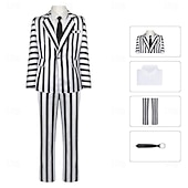 preiswerte Herrenkostüme-Beetlejuice Käfersaft Outfits Anzüge &amp; Blazer Festkleidung Cosplay Kostümparty Film Cosplay for Herren Erwachsene Halloween Karneval Leistung Maskerade